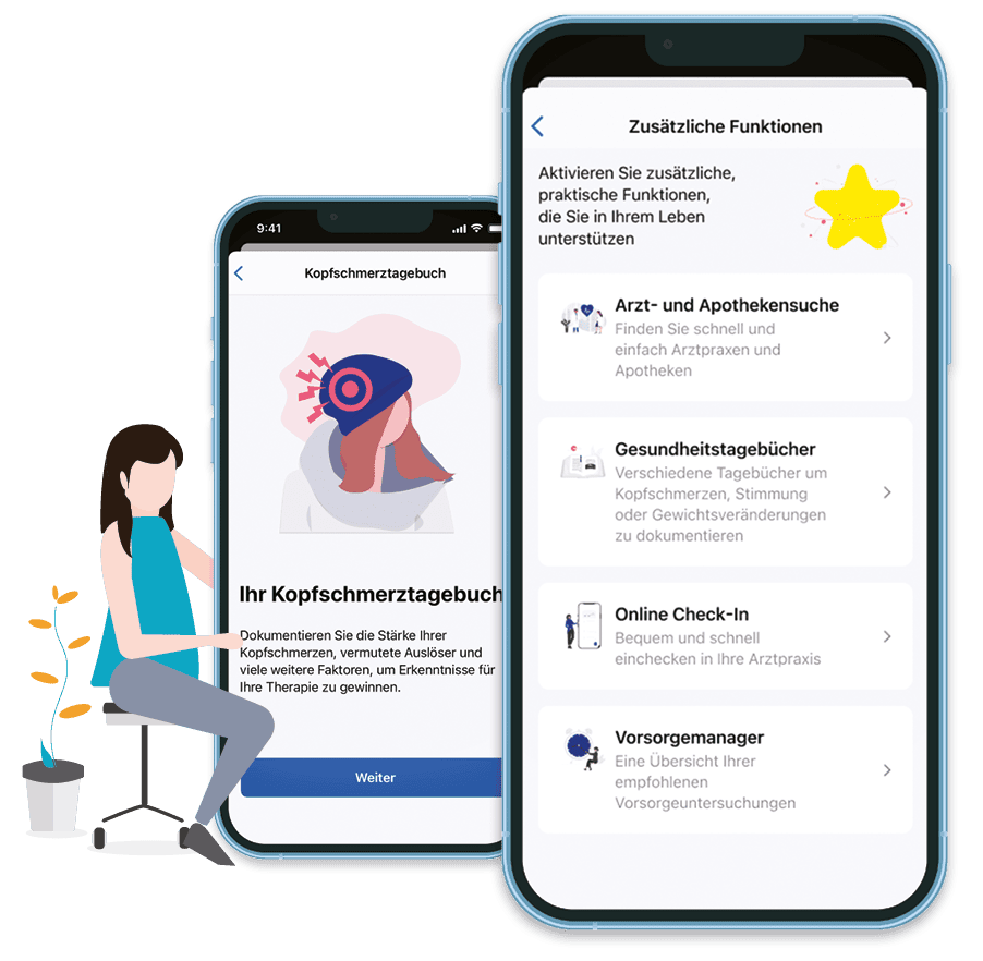 ePA+ App - Überblicksscreen
